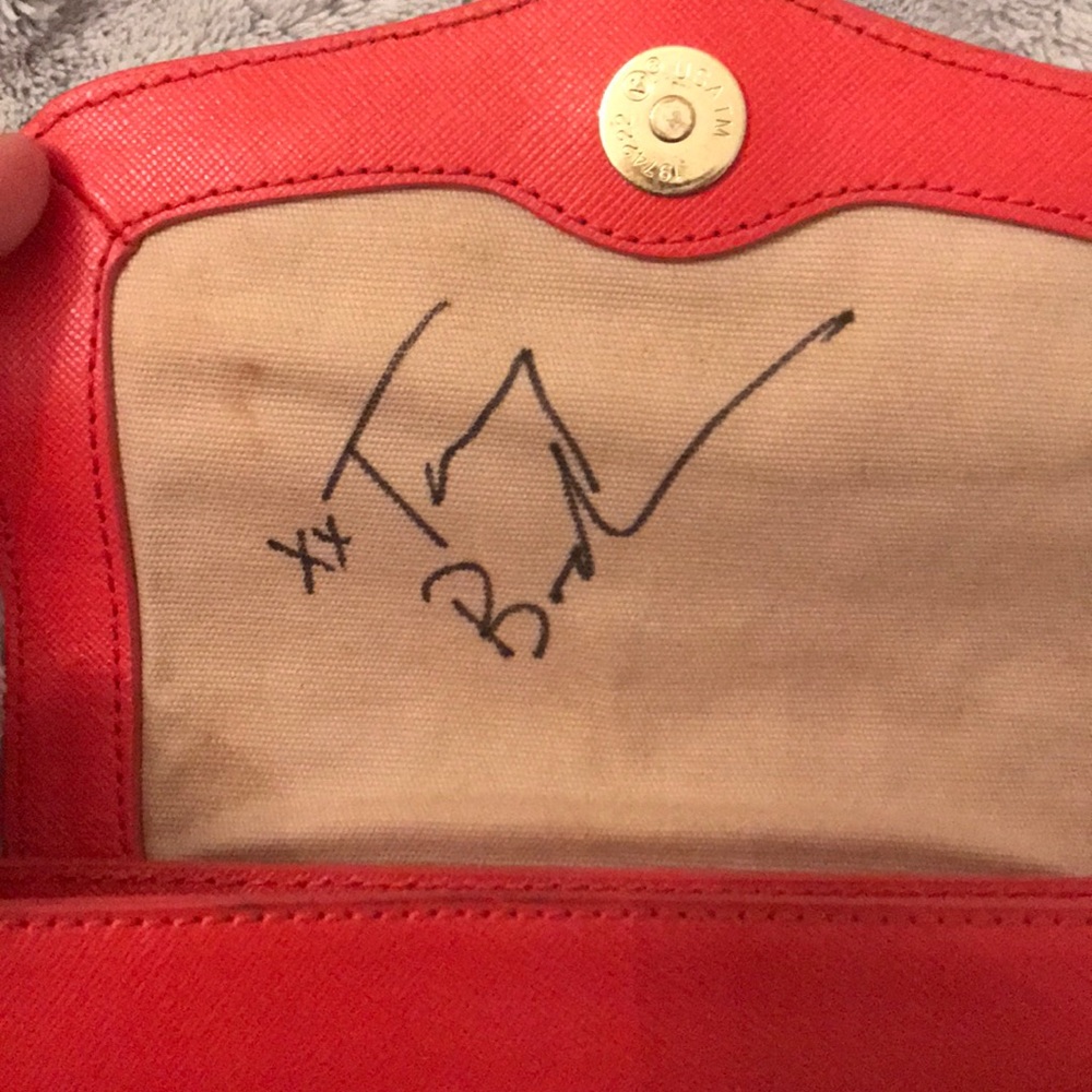 *SIGNED BY TORY BURCH* Orange Mini Crossbody